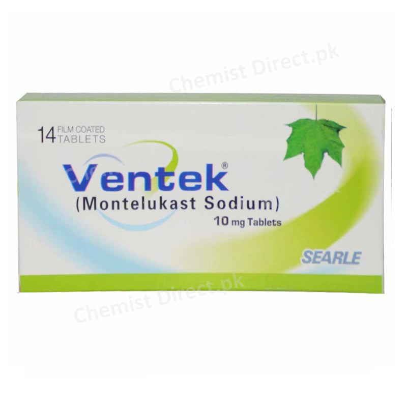 Ventek 10mg Tablet  Searle Pakistan Anti Leukotriene Montelukast Sodium