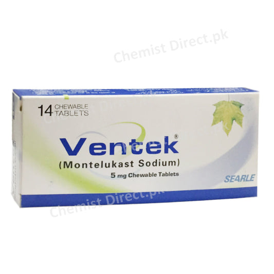 Ventek 5mg Tablet  Searle Pakistan Anti Leukotriene Montelukast Sodium