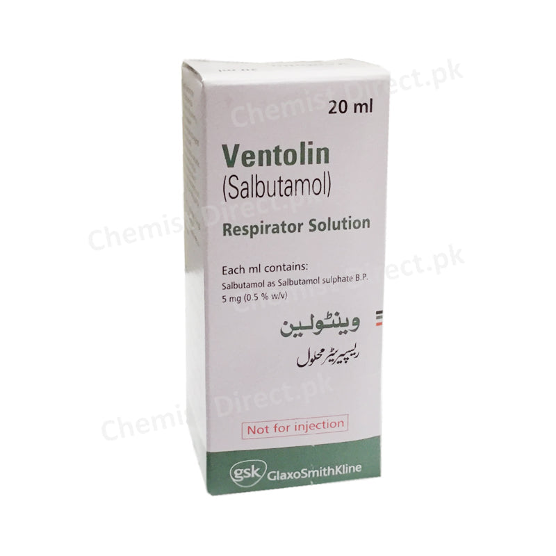 Ventolin 20ml Solution Respirator Salbutamol B2-Stimulant GlaxoSmithKline