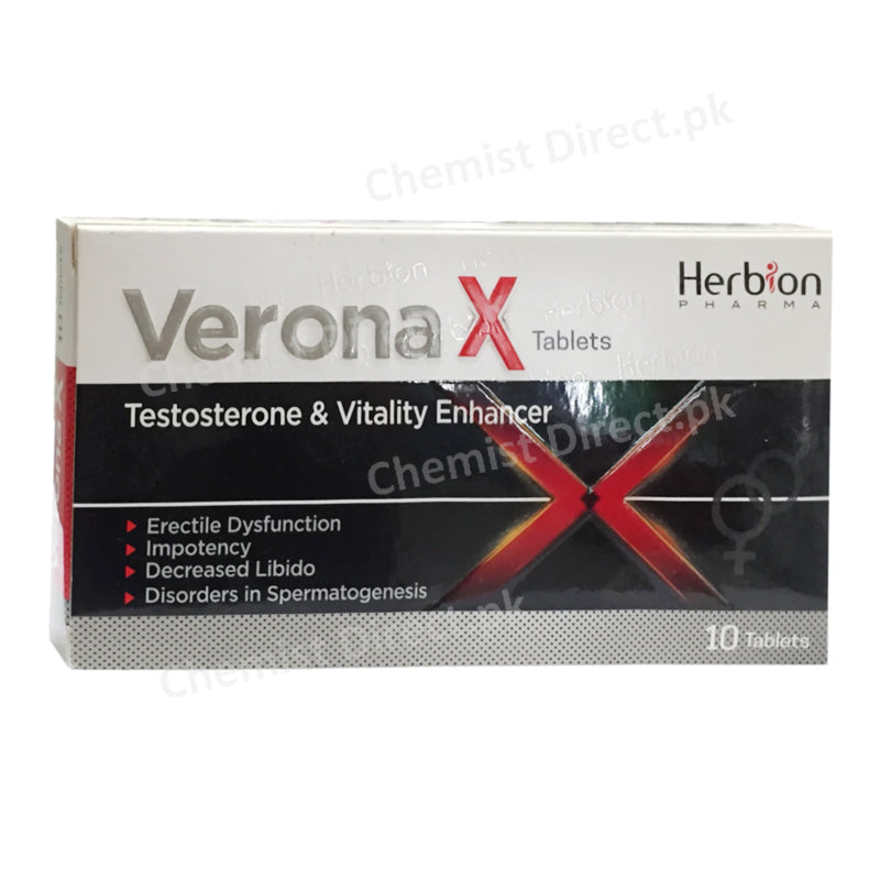 Verona X Tablet Testosterone & Vitality Enhancer Herbion pharma