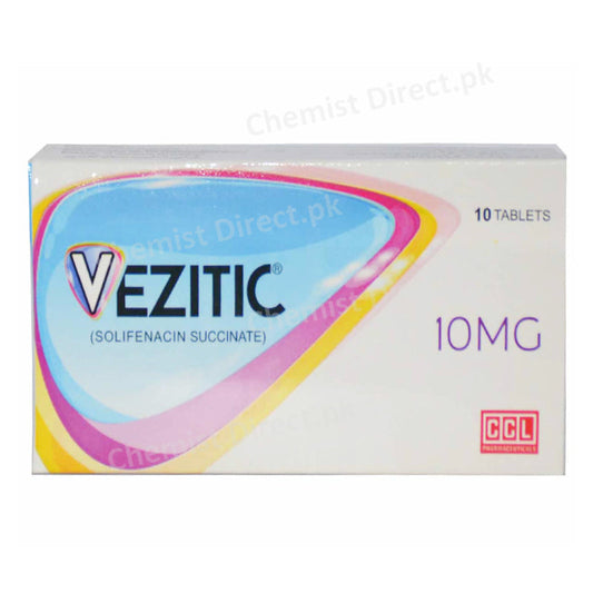 Vezitic 10mg Tablet Solifenacin Succinate CCL Pharma Overactive Bladder