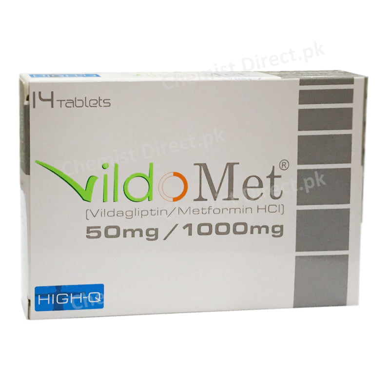 Vildomet 50mg 1000mgTablet High Q Pharmaceuticals Oral Hypoglycemic Vildagliptin 50mg_ Metformin Hci 1000mg