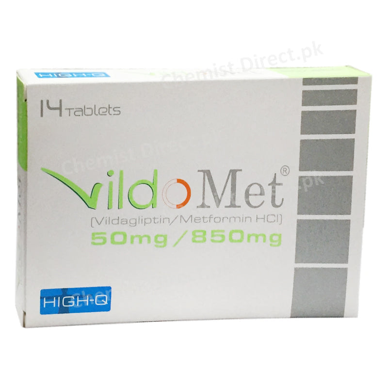 Vildomet 50mg 850mg Tablet High Q Pharmaceuticals Oral Hypoglycemic Vildagliptin 50mg_ Metformin Hci 850mg