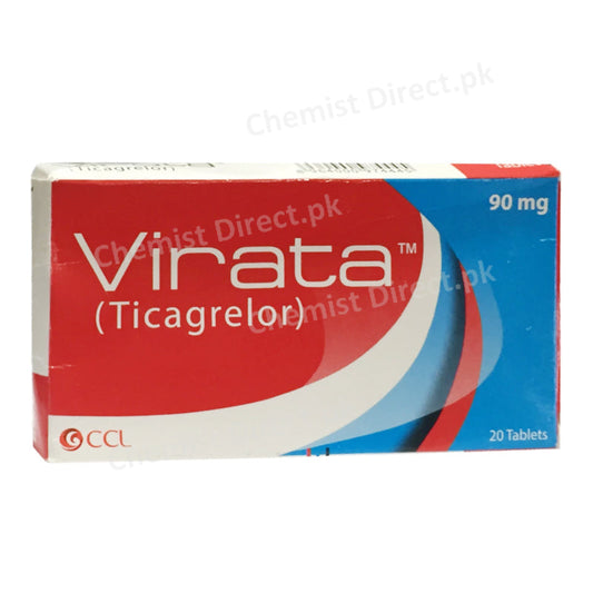 Virata 90mg Tablet Ticagrelor Platelet Aggregation Inhibitors CCL Pharma