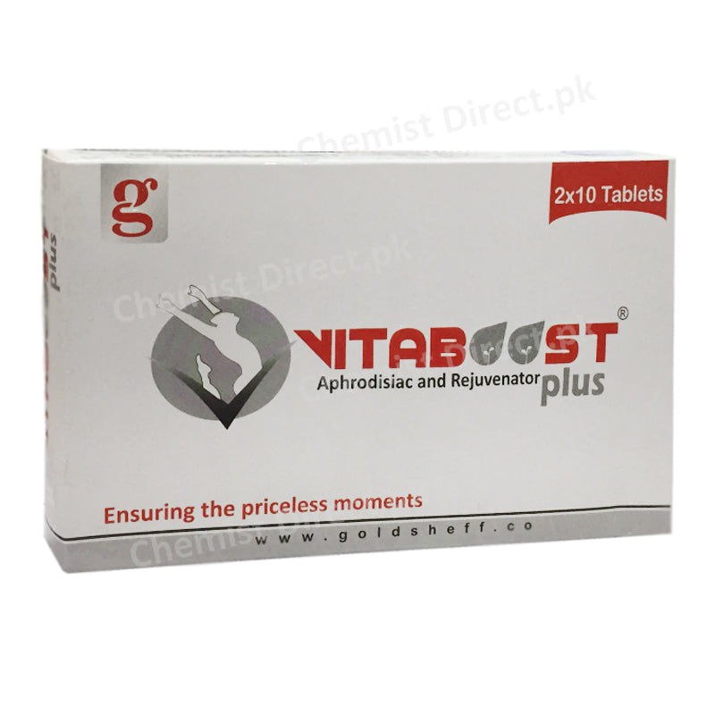 Vitaboost Plus Tablet Aphrodisiac and Rejuvenator Goldsheff Pharma.