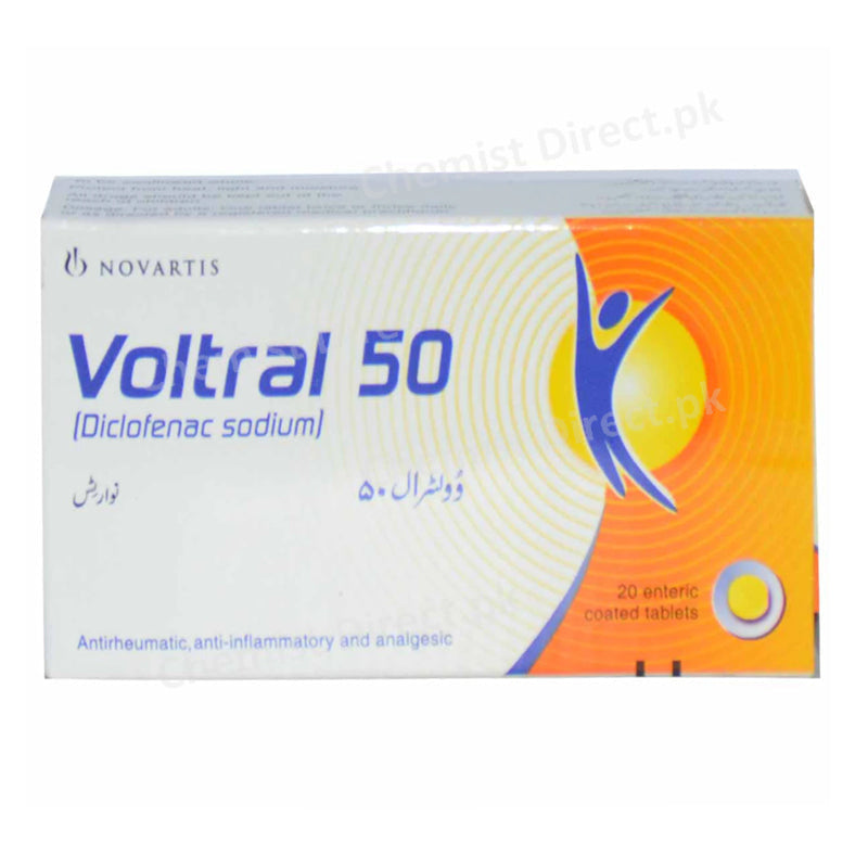 Voltral 50mg Tablet Novartis Pharma Pakistan Ltd Nsaid Diclofenac Sodium