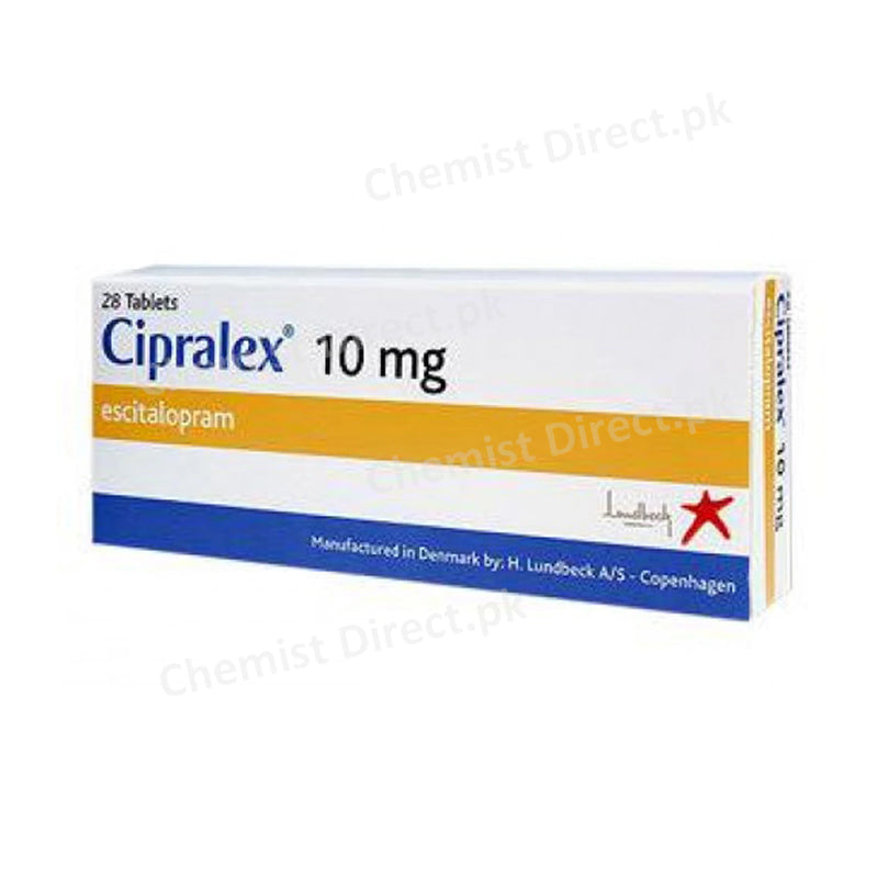 Cipralex Tablet 10mg Lundbeck Pakistan Anti-Depressant Escitalopram oxalate