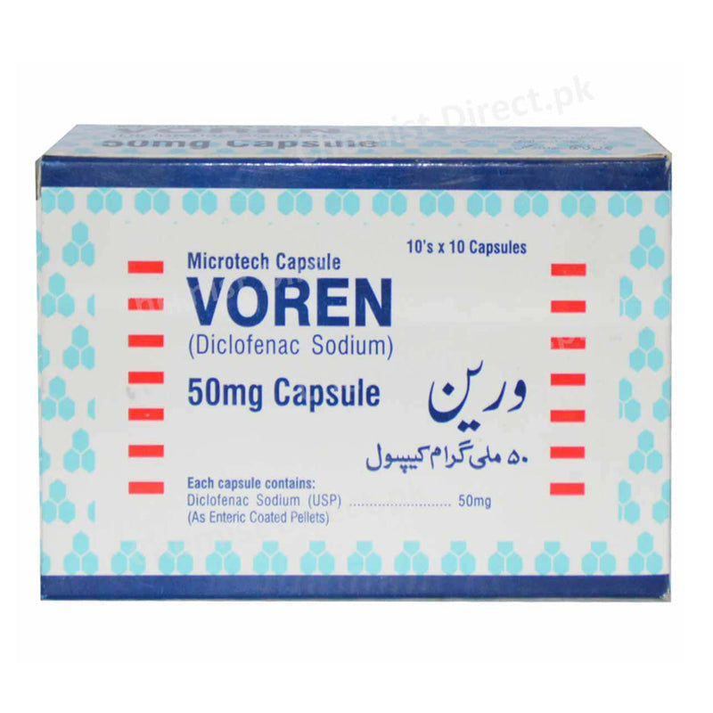 Voren 50mg capsule continental chemical co. pvt ltd nsiad diclofenac sodium