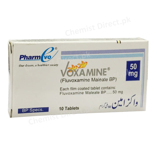     Voxamine 50mg Tablet Pharm Evo Pvt_ Ltd Anti Depressant Fluvoxamine Maleate