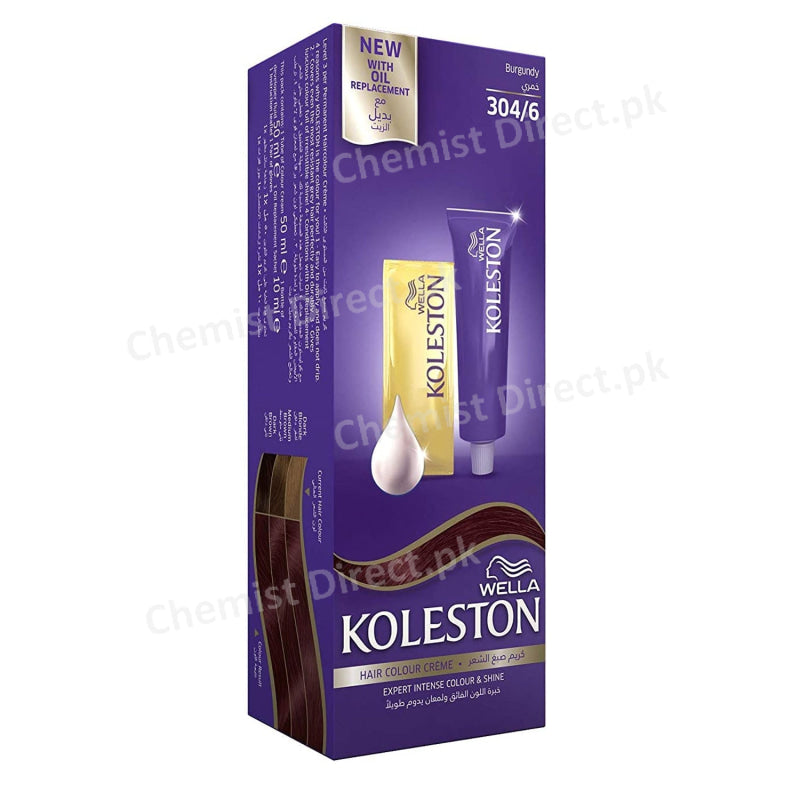 Wella Koleston 304/6 Burgundy Color Personal Care