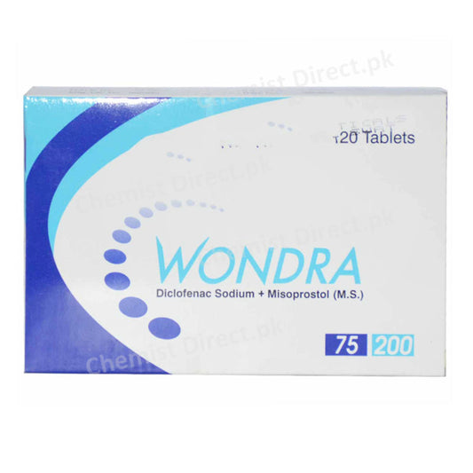     Wondra 75 200mg Tablet Wilshire Laboratories Pvt Ltd NSAID Induced Ulcer NSAID Induced Ulcer