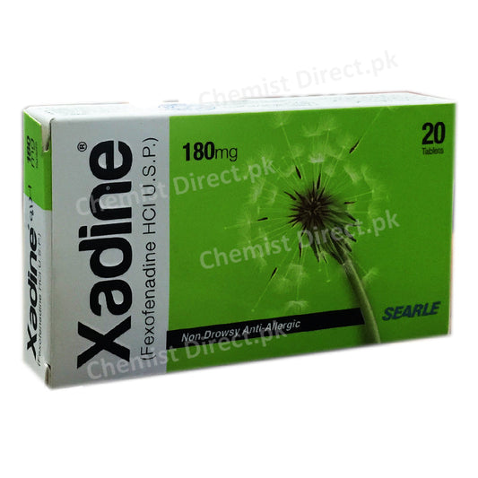 Xadine 180Mg Tablet Medicine