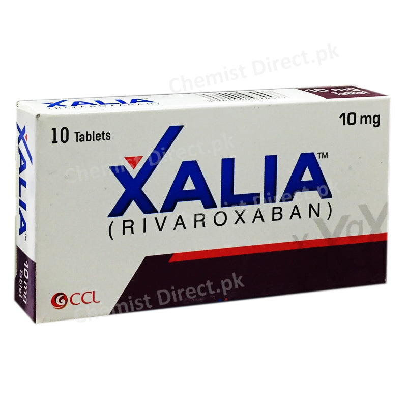 Xalia 10mg Tablet CCL Pharmaceuticals Anti Coagulant Rivaroxaban 10mg