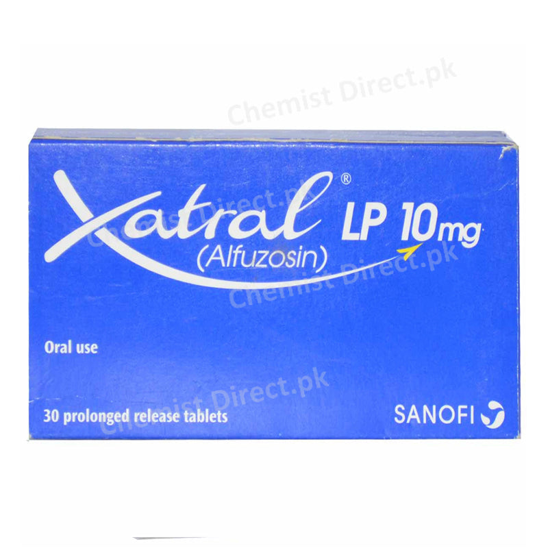 Xatral Lp 10mg Tablet Alfuzosin Benign Prostate Hypertrophy Sanofi Aventis