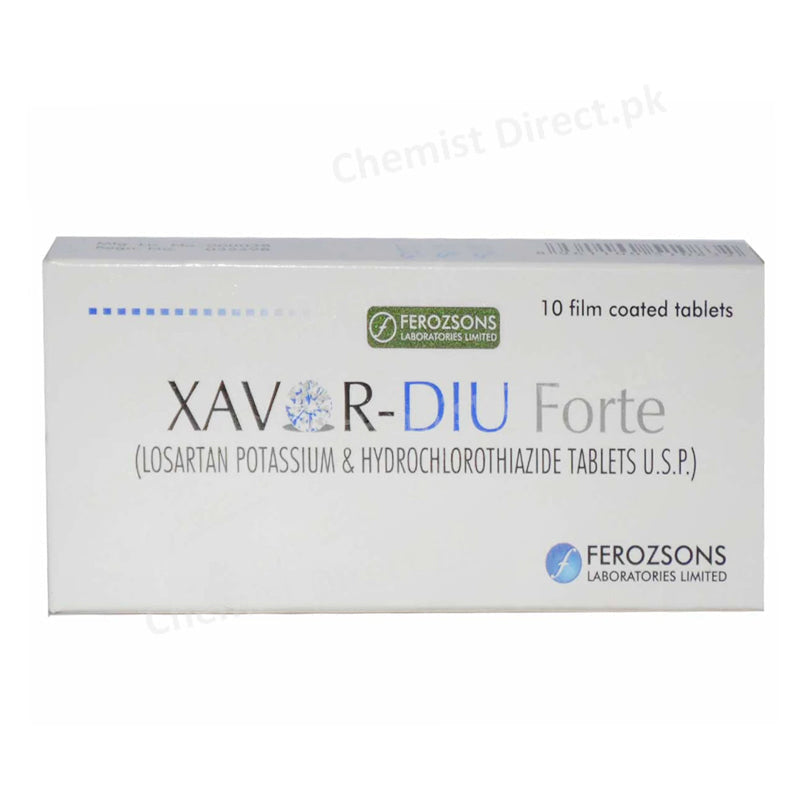 Xavor-Diu Forte Tablet Losartan Potassium&Hydrochlorothiazide Anti-Hypertensive Ferozsons Pharma