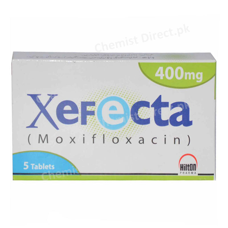 Xefecta 400mg Tablet Moxifloxacin Anti-bacterial Hilton Pharma