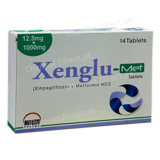 Xenglu Met 12.5 1000mg Tablet Hilton Pharma Pvt Ltd Oral Hypoglycemic EMPAGLIFLOZIN METFORMIN HCl