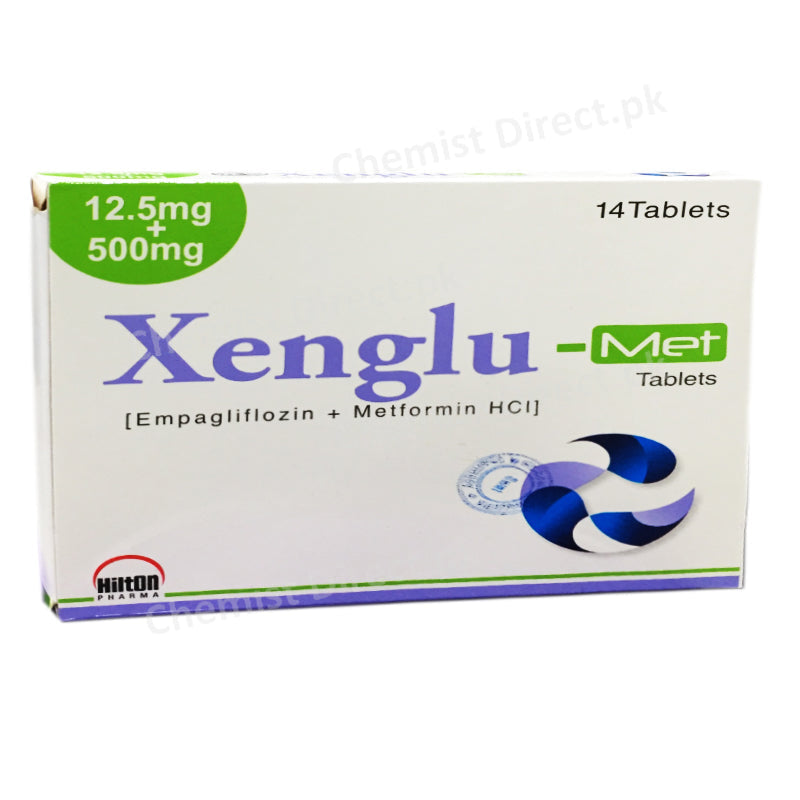 Xenglu Met 12.5 500mg Tablet Hilton Pharma Pvt Ltd Oral Hypoglycemic EMPAGLIFLOZIN METFORMIN HCL