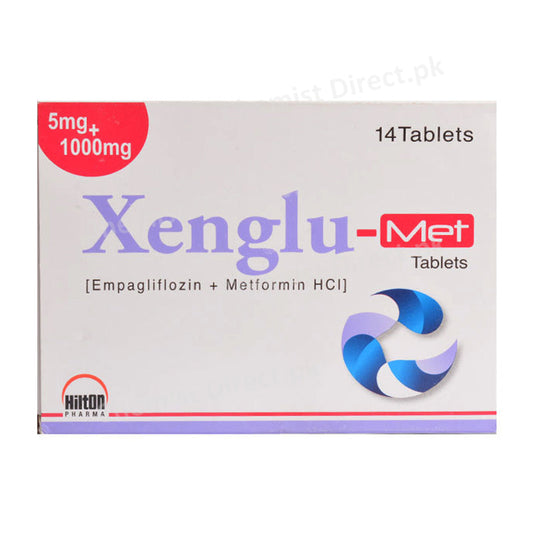 Xenglu-Met 5mg+1000mg Tablet Empagliflozin + Metformin HCl Oral Hypoglycemic Hilton Pharma