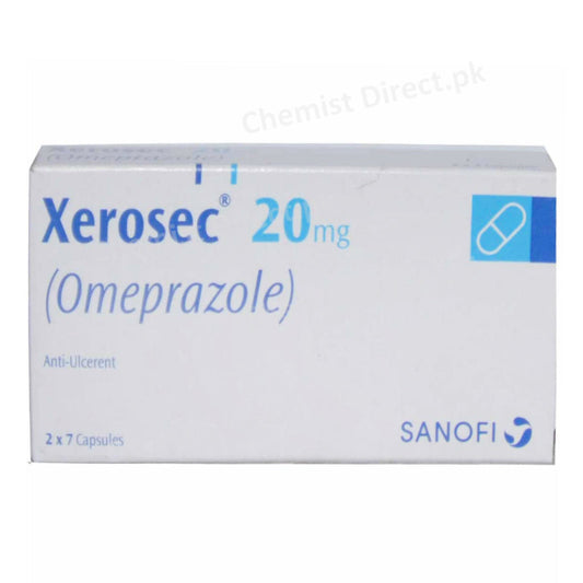 Xerosec 20mg Capsule Omeprazole Anti-Ulcerant Sanofi Aventis