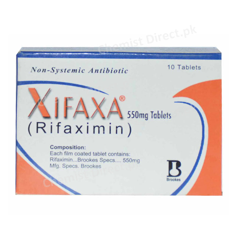 Xifaxa 550mg Tablet Rifaximin Antibiotis Brookes Pharma