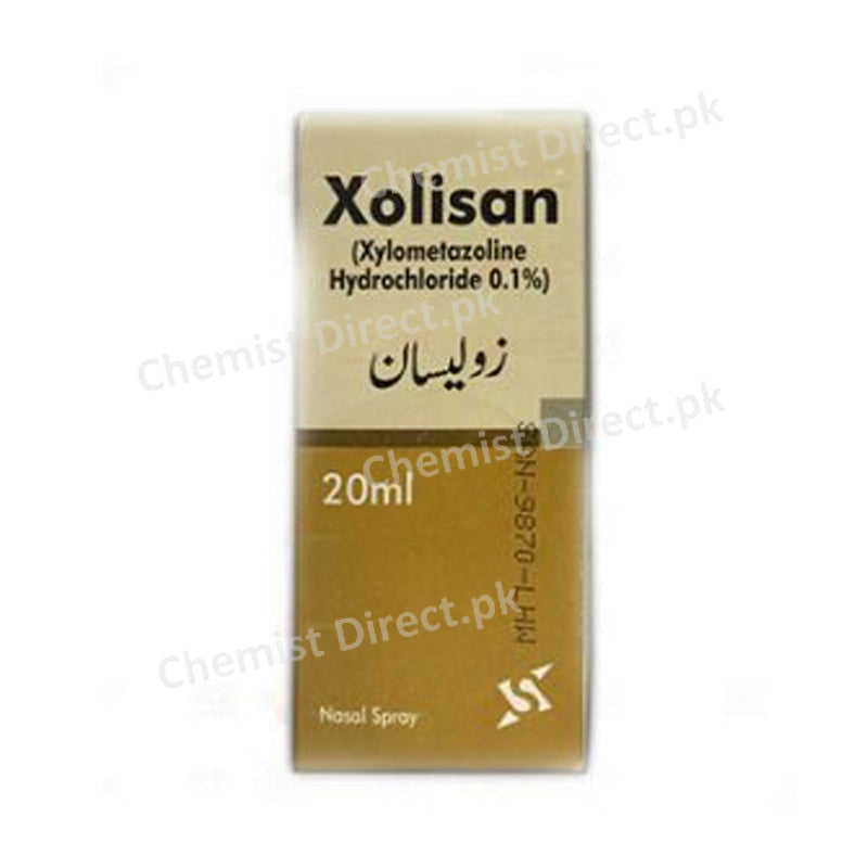 Xolisan 20ml Nasal Spary Xylometazoline Hydrochloride Sante Pharma