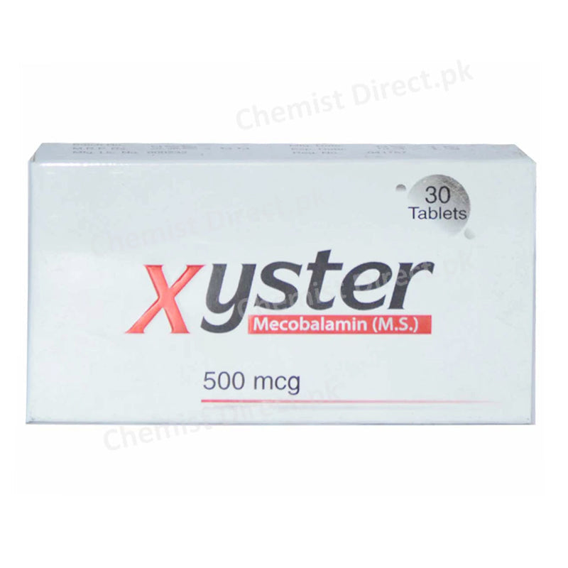 Xyster 500mcg Tablet Wilshire Laboratories Pvt Ltd Vitamin B12 Mecobalamin