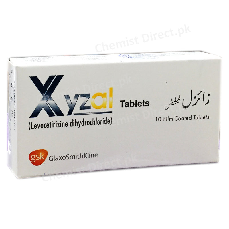 Xyzal 5mg Tablet GLAXOSMITHKLINE Anti Histamine Levocetirizine