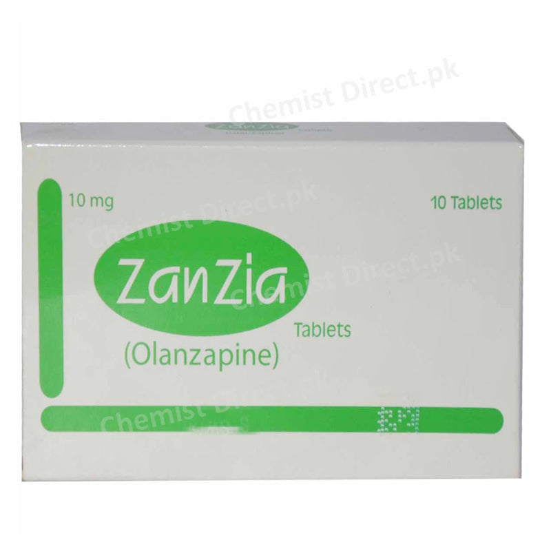 Zanzia 10mg Tablet A_raf Pharma Psychosis Olanzapine
