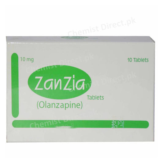 Zanzia 10mg Tablet A_raf Pharma Psychosis Olanzapine