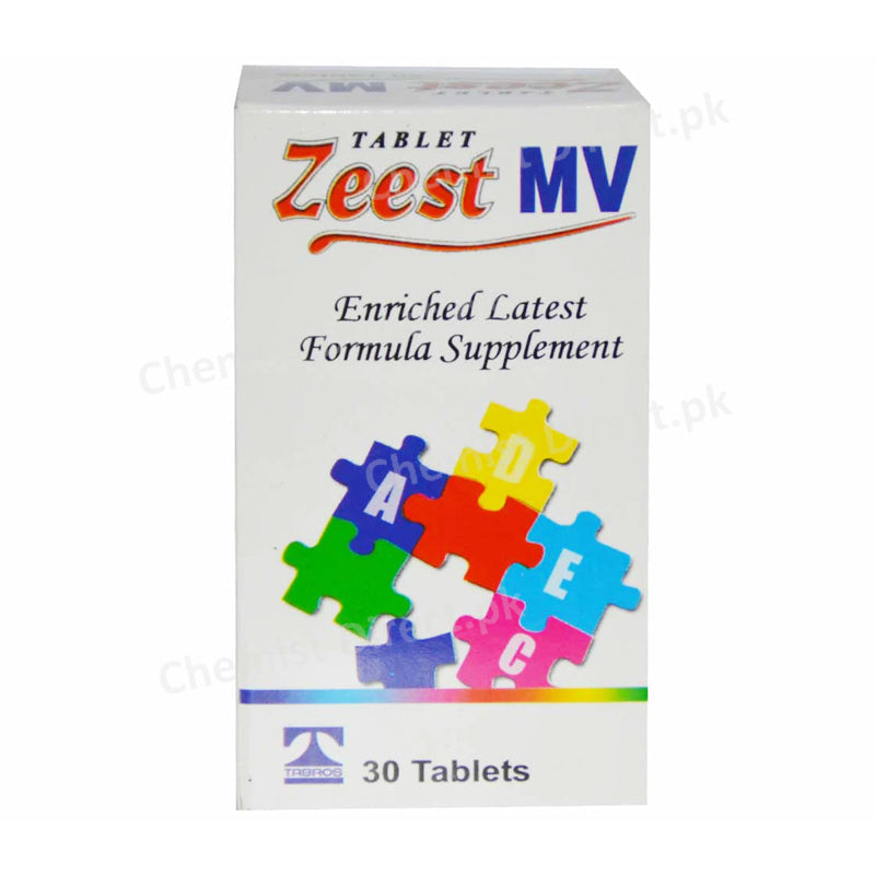 Zeest MV Tablet Multivitamins + Minerals Tabros Pharma