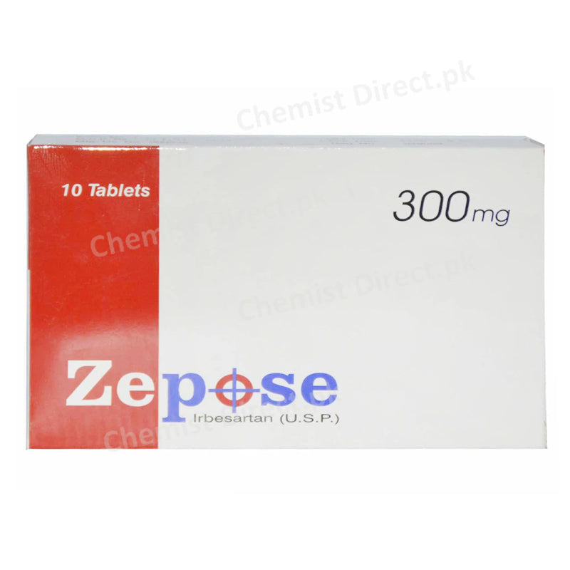 Zepose 300mg Tablet Irbesartan U.S.P Anti-Hypertensive Wilshire Laboratories
