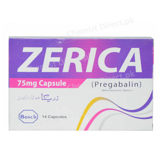 Zerica 75mg Capsule Pregabalin Neuropathic Pain Bosch Pharma