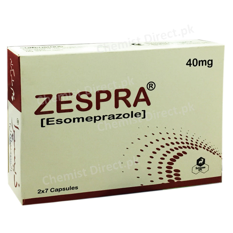 Zespra 40mg Capsule Schazoo Pharmaceuticals Pvt Ltd Anti Ulcerant Esomeprazole