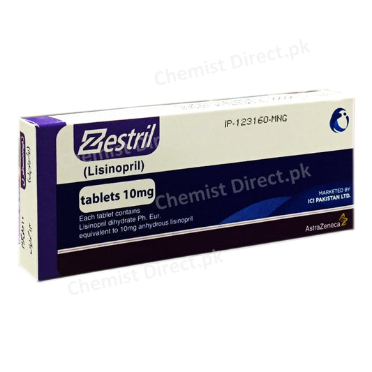 Zestril 10mg Tablet ICI PAKISTAN LTD Anti Hypertensive Lisinopril