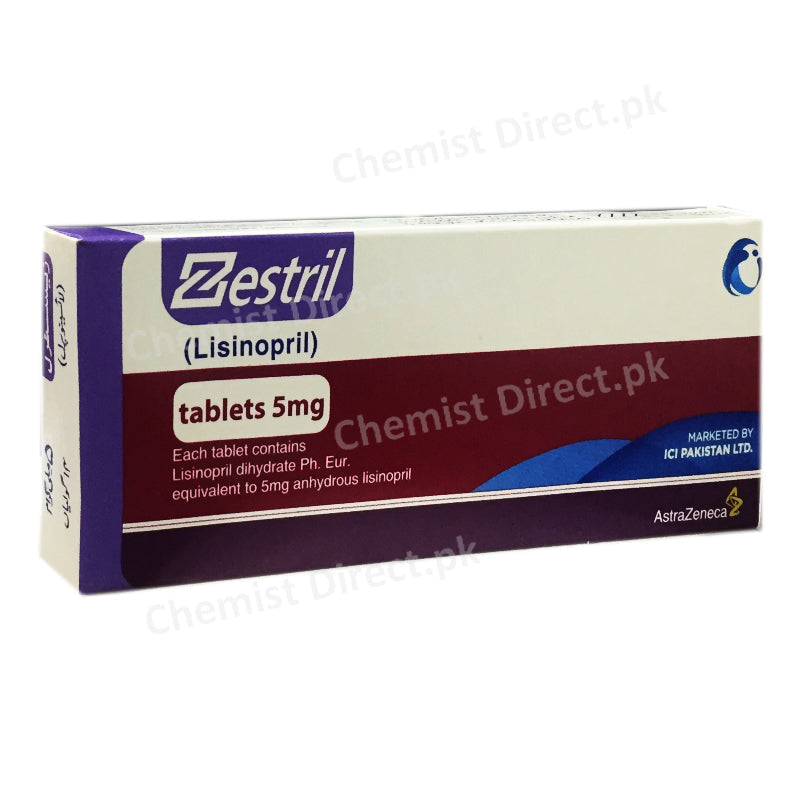 Zestril 5mg Tablet ICI PAKISTAN LTD Anti Hypertensive Lisinopril