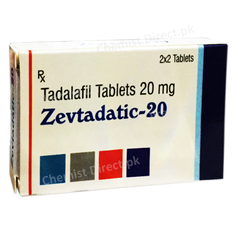 Zevtadatic 20 Tablet Combitic Global Caplet Pvt Ltd Tadalafil Tablets 20mg