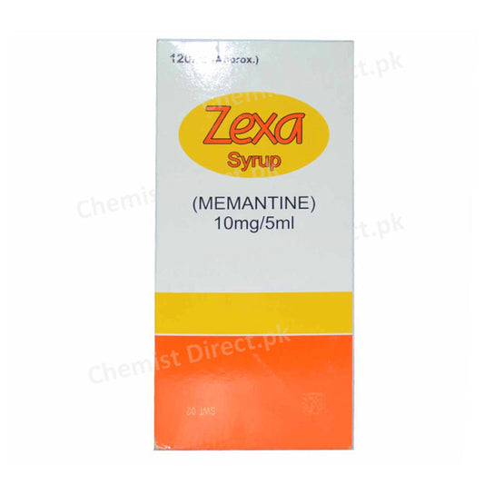 Zexa Syrup 10mg/5ml 120ml Memantine Anti-Alzheimer A'Raf Pharma