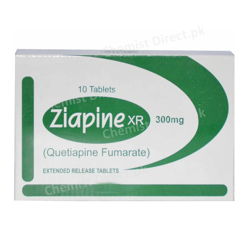 Ziapine XR 300mg Tablet Quetiapine fumarate Psychosis A'Raf Pharma