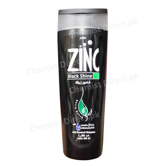 Zinc Black Shine Anti Dandruff Shampoo 150Ml Personal Care