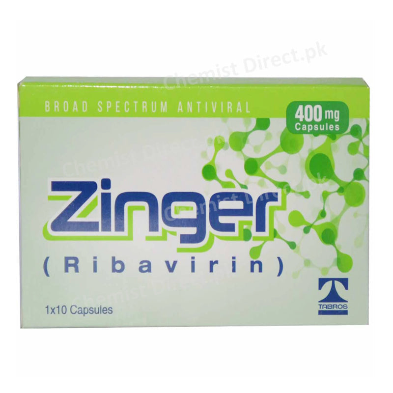 Zinger 400mg Capsule Elegant Trader Ribavirin