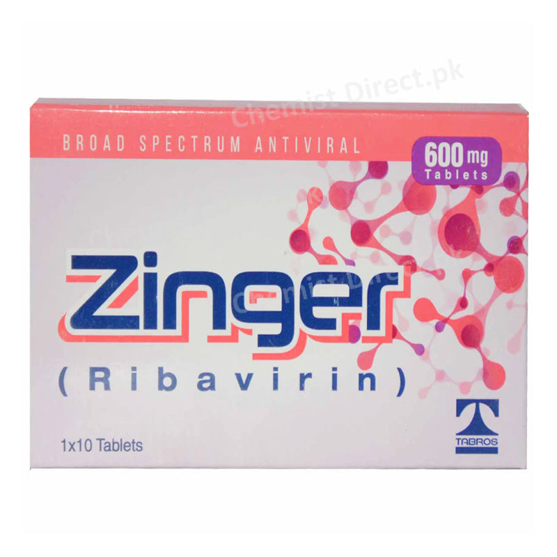 Zinger 600mg Tablet Elegant Trader Ribavirin