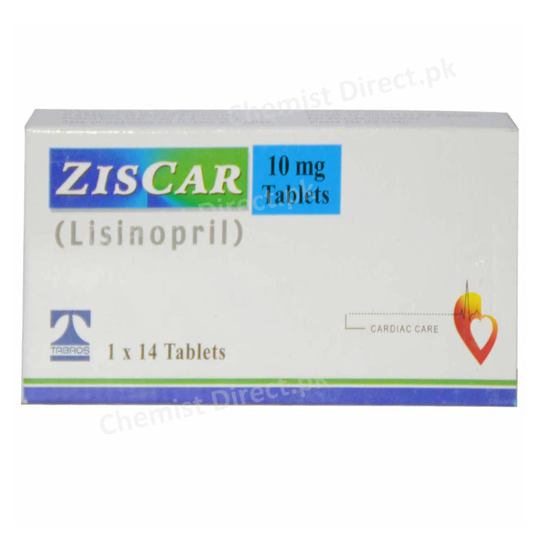 Ziscar 10mg Tablet Tabros Pharma Pvt Ltd Anti Hypertensive Lisinopri