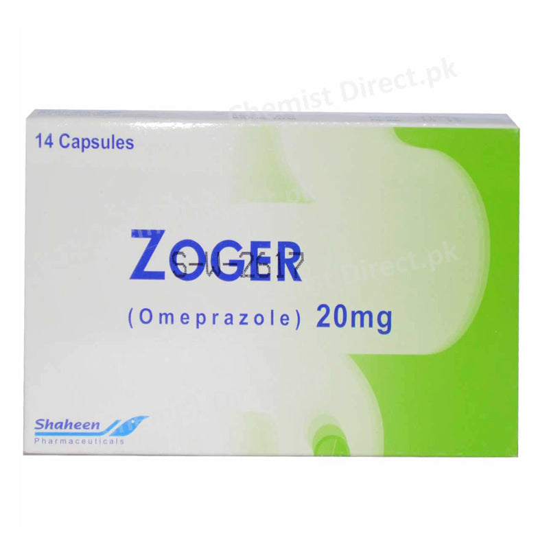 Zoger 20mg Capsule Opal Laboratories Pvt_ Ltd omeprazole