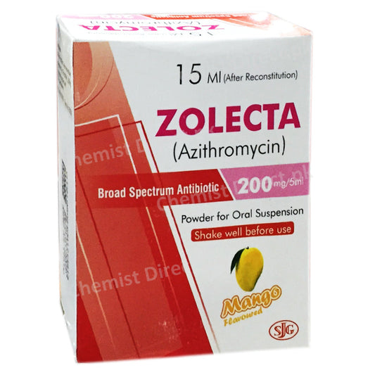 Zolecta 200mg Syrup SJ and G Fazal Elahi Macrolide Anti Bacterial Ciprofloxacin