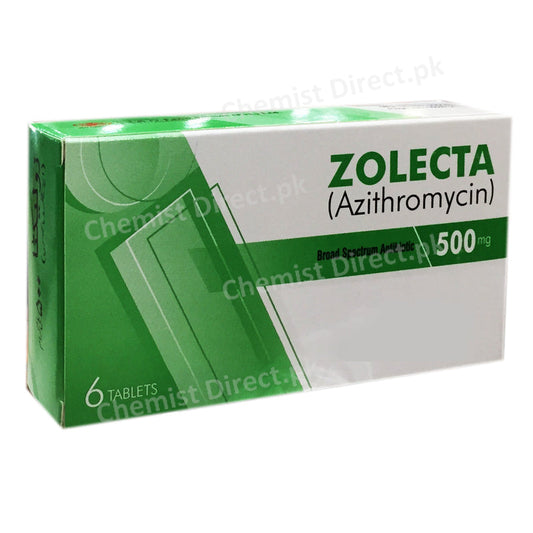 Zolecta 500mg Tablet SJG Pharma Azithromycin