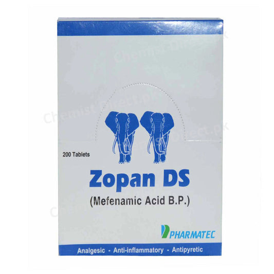 Zopan DS Tablet Mefenamic Acid Nsaid Pharmatec