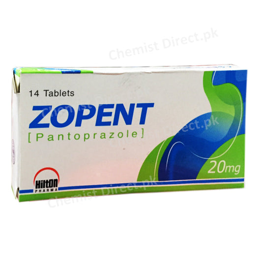  Zopent 20mg Tablet Hilton Pharma Pvt Ltd Anti Ulcerant Pantoprazole