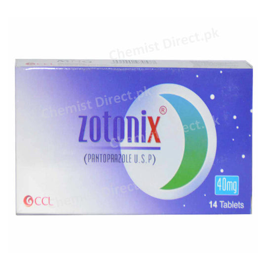 Zotonix 40mg Tablet Pantoprazole Anti-Ulcerant CCL Pharmaceuticals