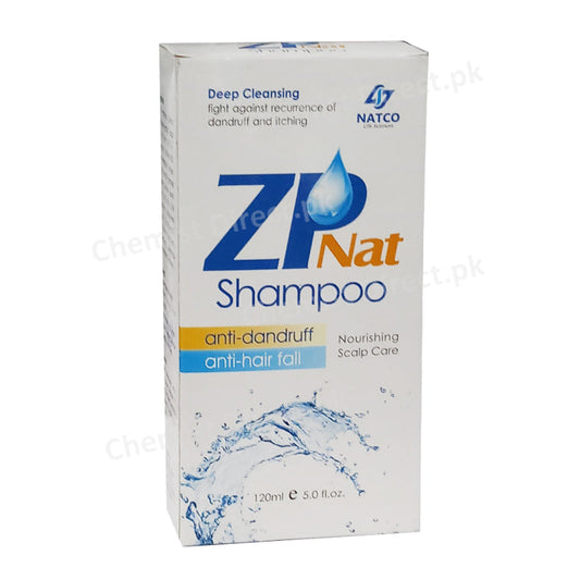 ZpNat shampoo 120ml Anti-dandruff Anti-hairfall Natco Pharma